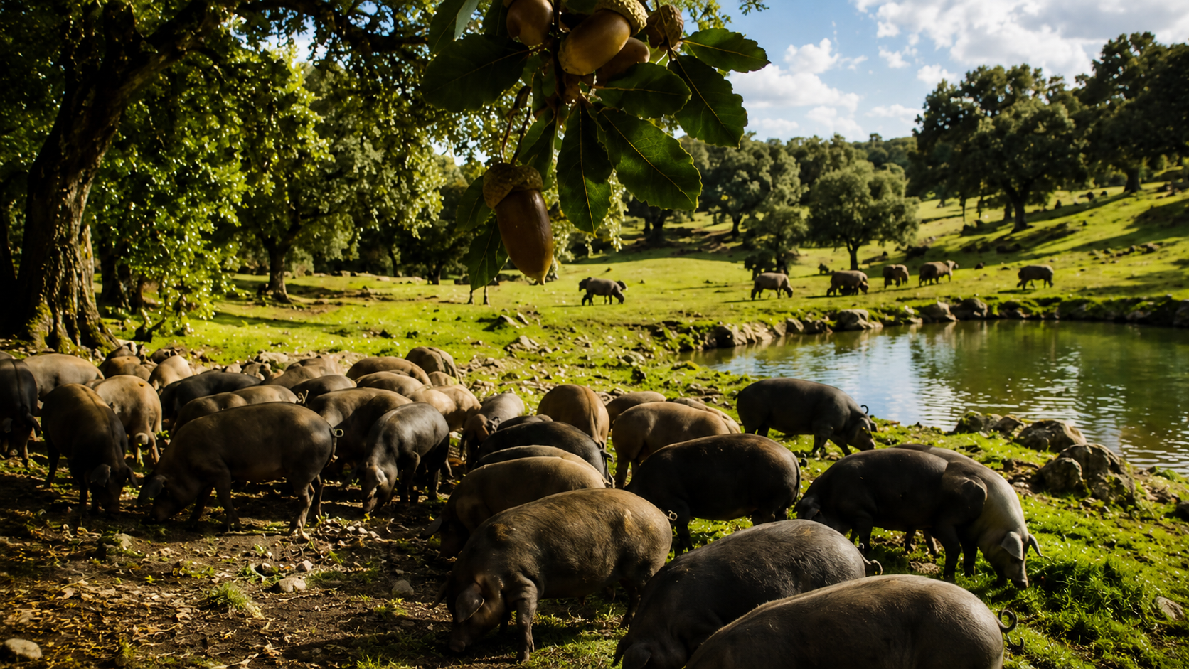 cerdos ibericos bellota montanera guiju